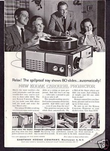 Kodak Carousel print ad, 1962