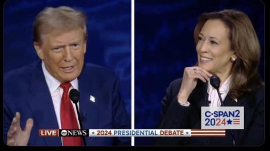 Harris-Trump debate, 9-10-24, screenshot