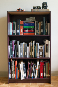 Reading Room installation, bookshelf, June 2014