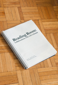 Reading, Room installation, selected essays by Coleman, June 2014